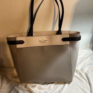 Kate Spade Gray and Black Tote Bag